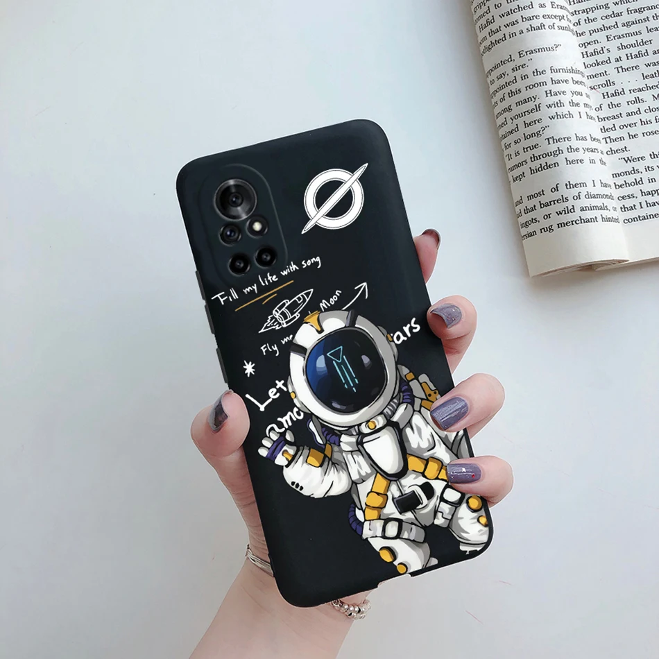 Floral Cat Cartoon Silicone Phone Protector Case - Stylish Back Cover