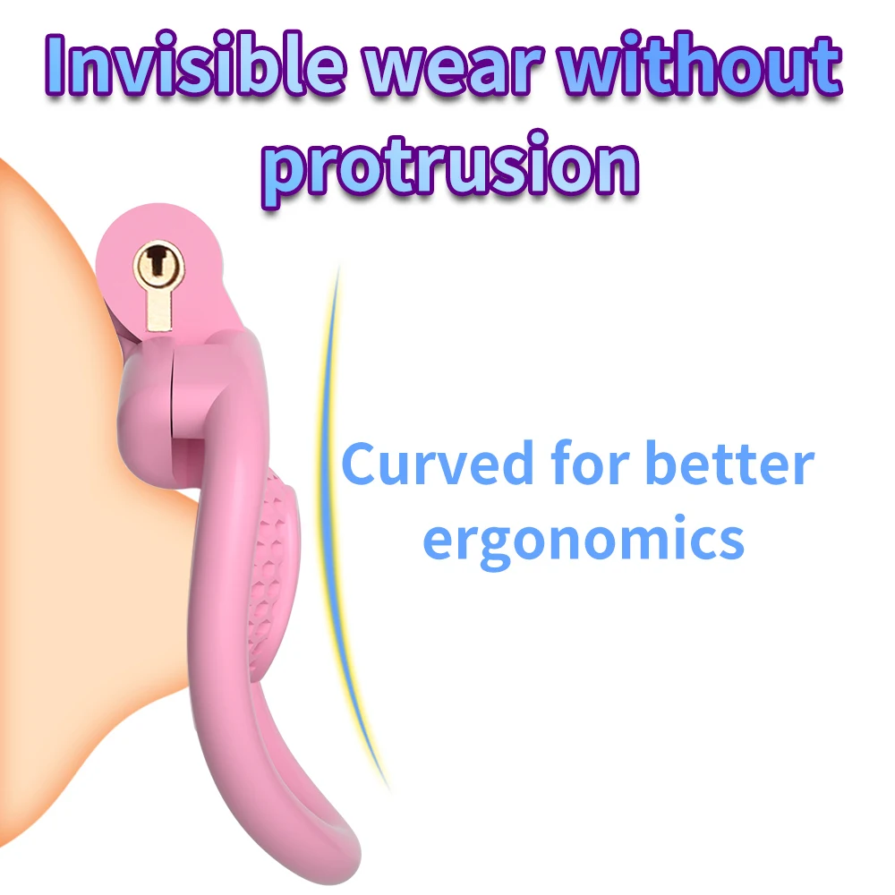 Small Chastity Cage Extreme Invisible Cock Cage Cation Negative Lock Fidelity Micro Chastity Bdsm Lockable Sex Toy 4rings