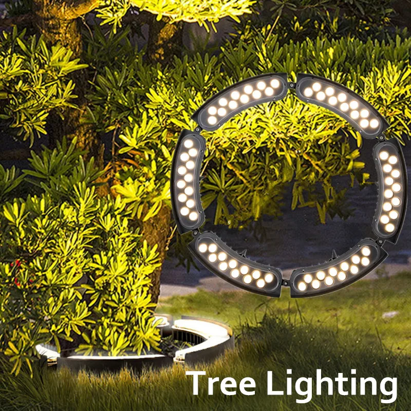 Tree Light Ring Free Splicing Plug Ground Lights Landscape Garden Outdoor Waterproof Lighting Home Decoration Yard Tree-hugging