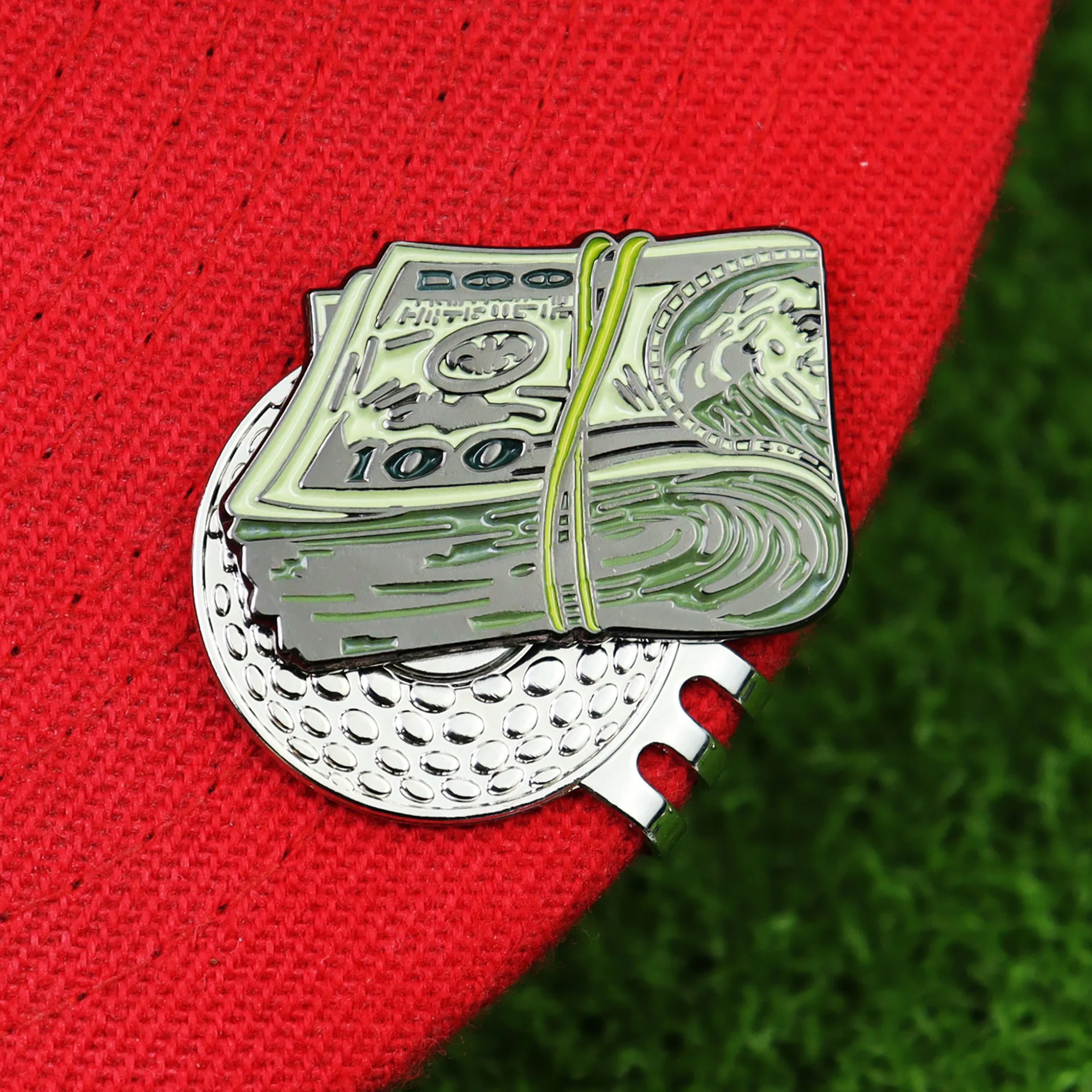 Golf Accessories Creative Metal Dollar Enamel Ball Mark LY68542