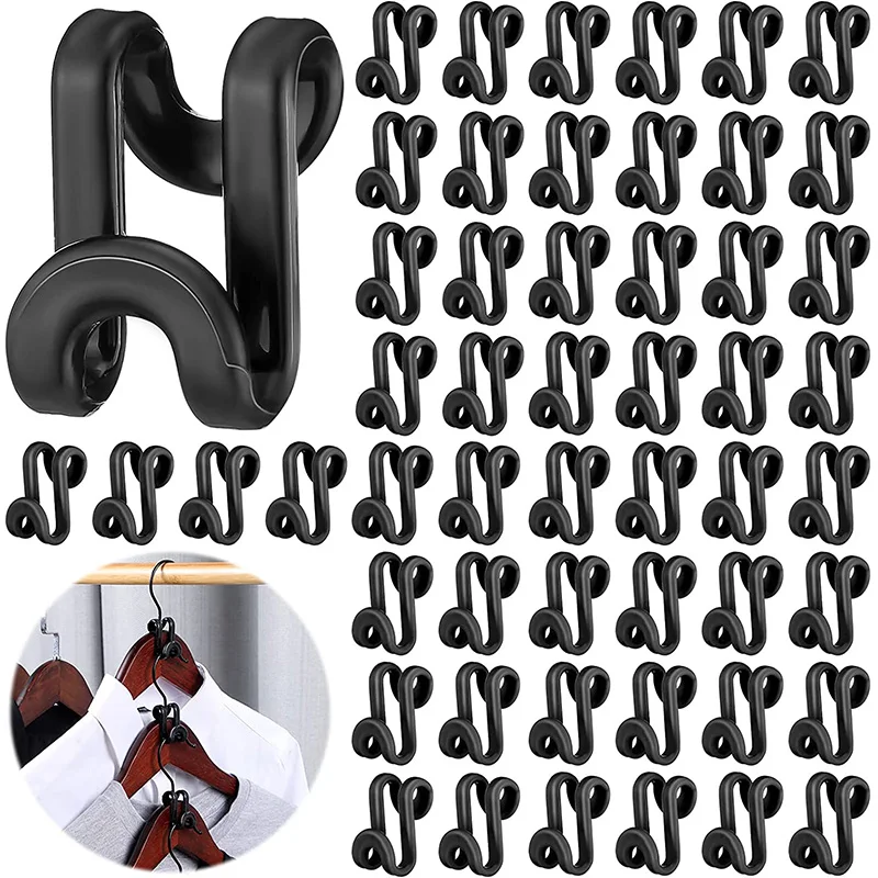 Clothes Hanger Connector Hooks Mini Cascading Closet Hanger Extender