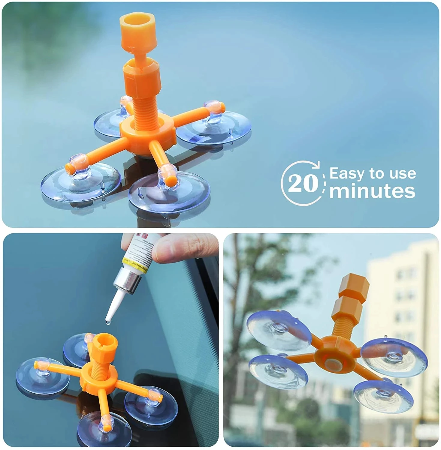 キットカー修理キット} Amazon.co.jp: 自動フロントガラス修理キット、フロントガラス