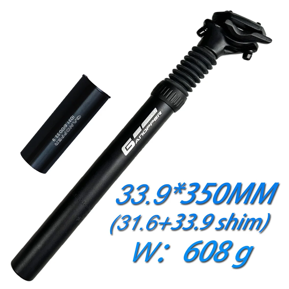 Tige De Selle Amortie Vélo Alliage - Diamètres 27,2 à 33,9 Mm, Longueurs 350/400 Mm
