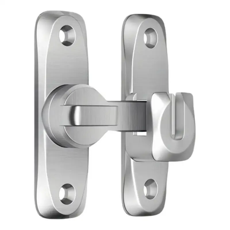 Heavy Duty Gate Latch Aluminum Alloy Heavy Duty Flipping Door Latch Anti-theft Hardware 90/180 Swing Door For Gate Barn