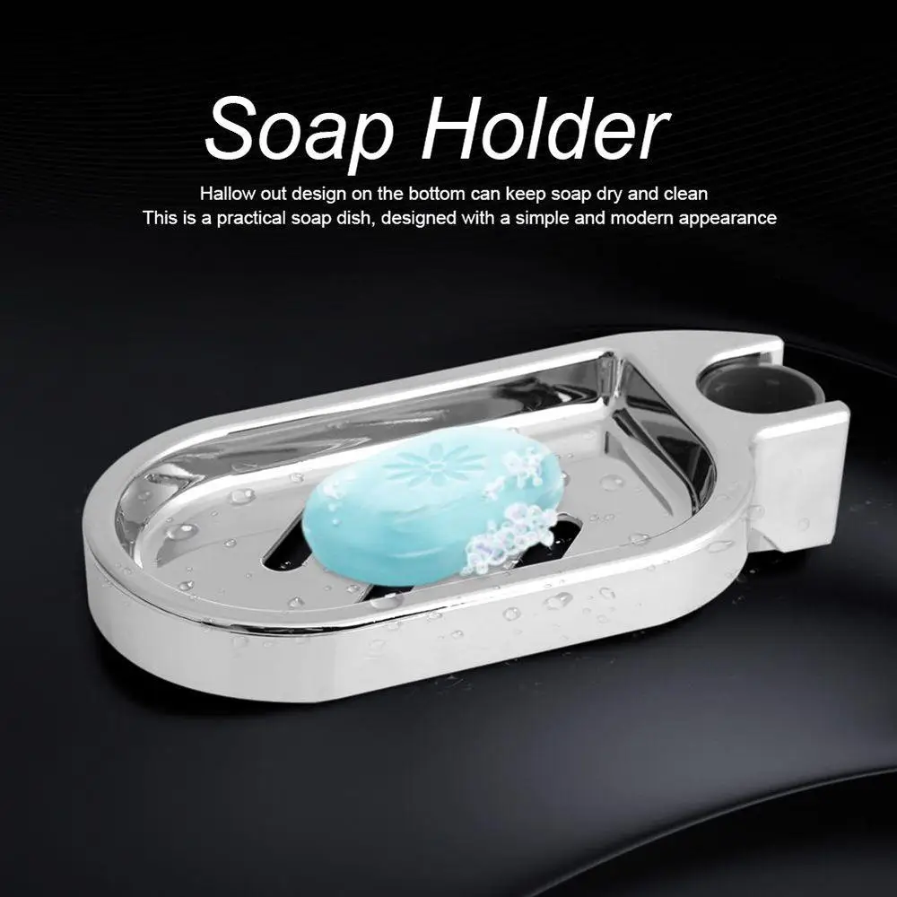Description Picture 2 of itemBathroom Bath Shower Home Adjustable Rail Slide Plates Soap Holder Soap Dishes