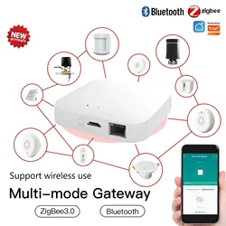 Smart Home Bridge Gateway Hub with Tuya ZigBee/BLE Integration, App & Voice Control - Multi - Mode Hub