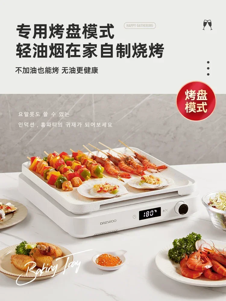 220V Multi Cooker with IH and Non-Stick Coating - Electric Steamer, Grill and Hot Pot Combo for Healthy Cooking 2