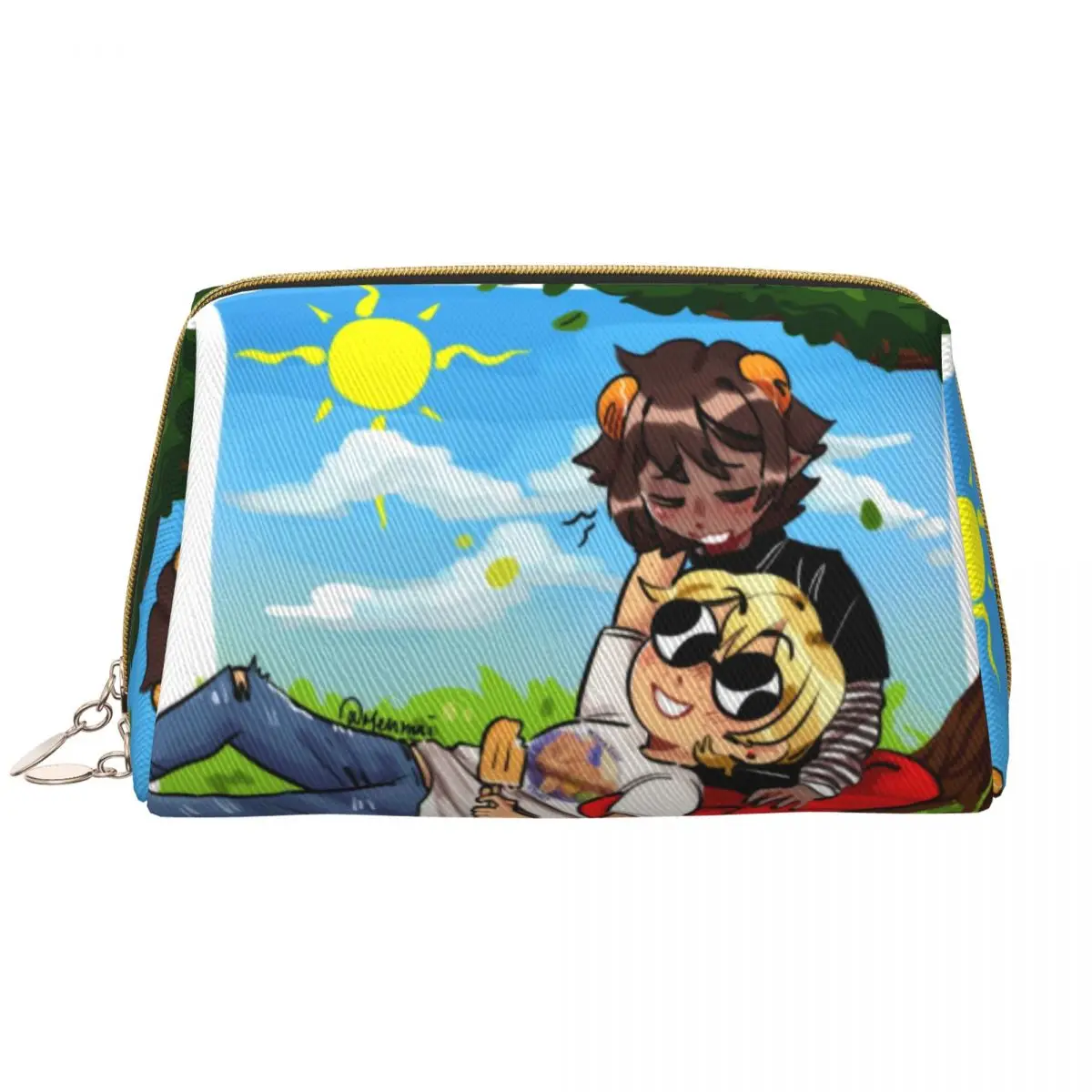 

Custom Picnic Travel Cosmetic Bag for Women Animation Movie Davekat Toiletry Makeup Organizer Lady Beauty Storage Dopp Kit