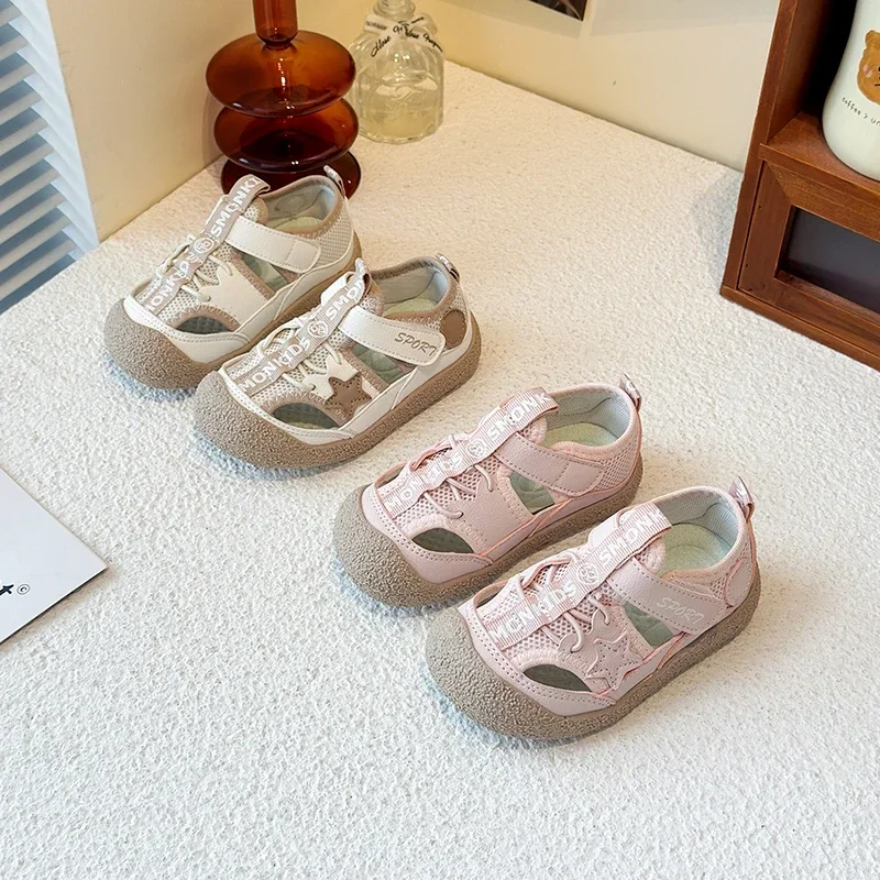 Kids Mesh Breathable Hollowed Out Non Slip Sandals