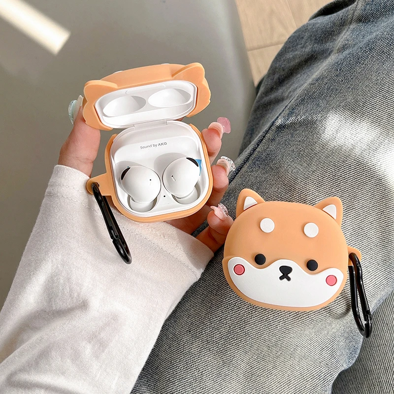 Simpatica Custodia Shiba Inu Cool Bulldog Per Samsung Galaxy Buds Pro Live 2 Buds2 Pro Fe Cover Protettiva Shell Shield Per Galaxybuds