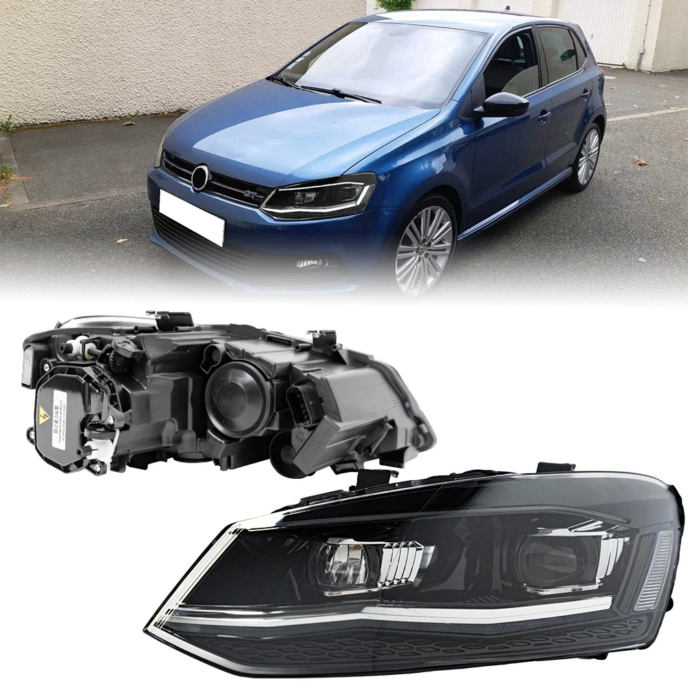 

Фары для VW POLO GTI 2010-2018 DRL дневная подсветка дневная Подсветка лампа дневная подсветка ксеноновые лампы Противотуманные фары тюнинг поло TSI автомобильные аксессуары