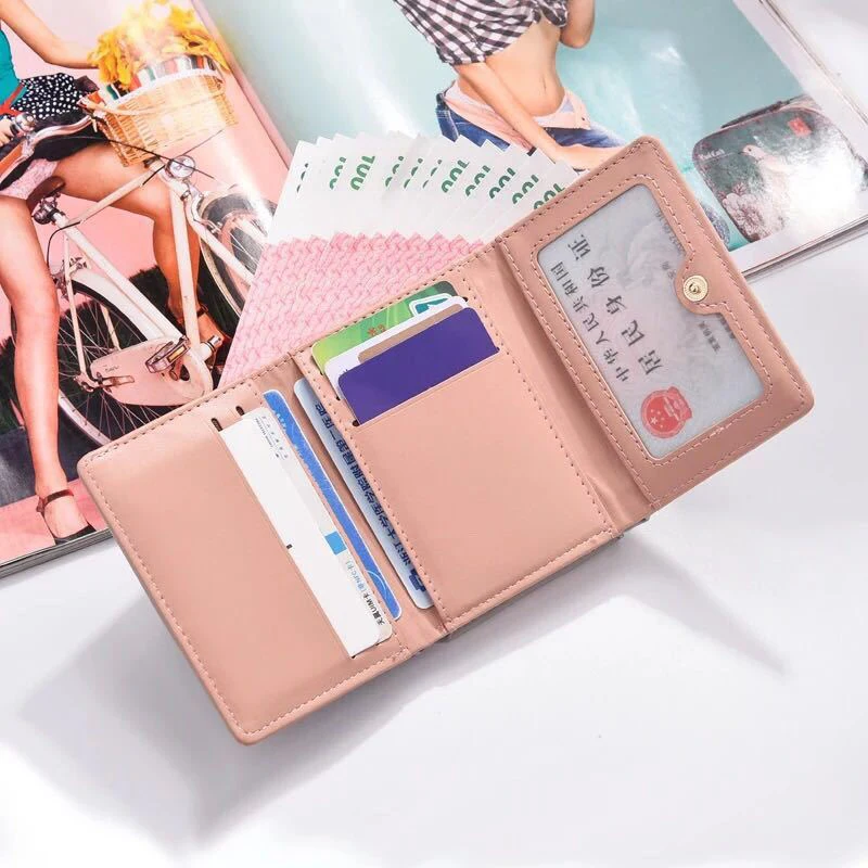 

Women's Vintage New Fashion Women's Coin Wallet Leather Solid Color Zero Wallet