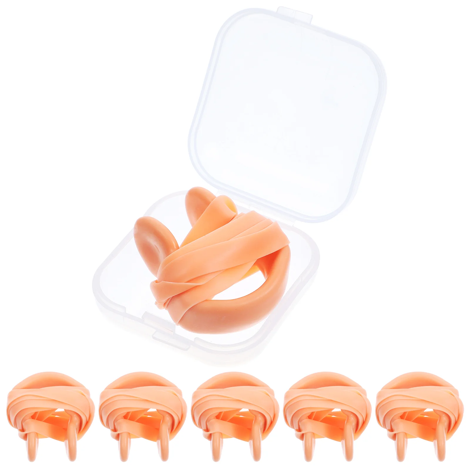 

6 Pcs Swimming Accessories Nose Stopper For Swimming Pool Nose Clip Earplugs Nasal Splint Adult Gear Sports Boxed Clips Shirt