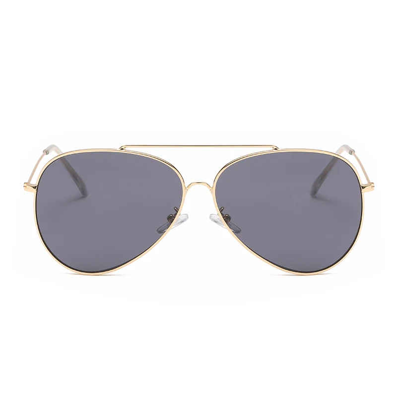 2023 New Double Beam Pilot Sun Glasses Reverse Curved Lens Metal Frame Sunglasses Male Driving Female 5