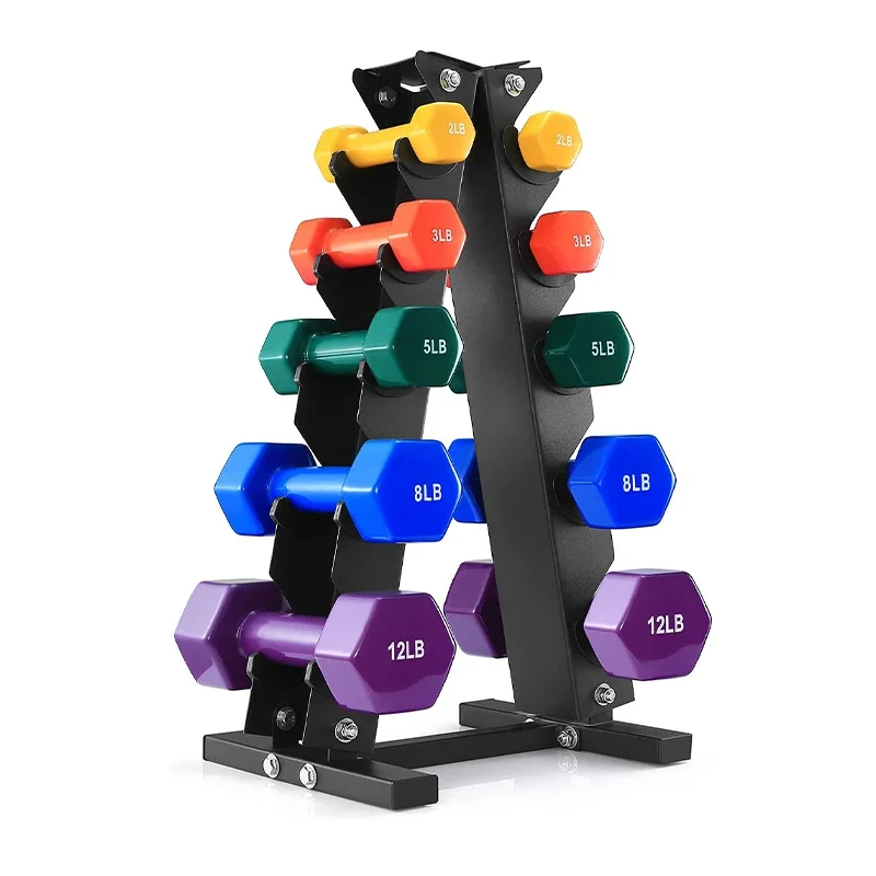

Wholesale Multifunction 5 Tier Steel Gym Fitness Equipment Dumbbell Rack Stand for Storage with Dumbbell