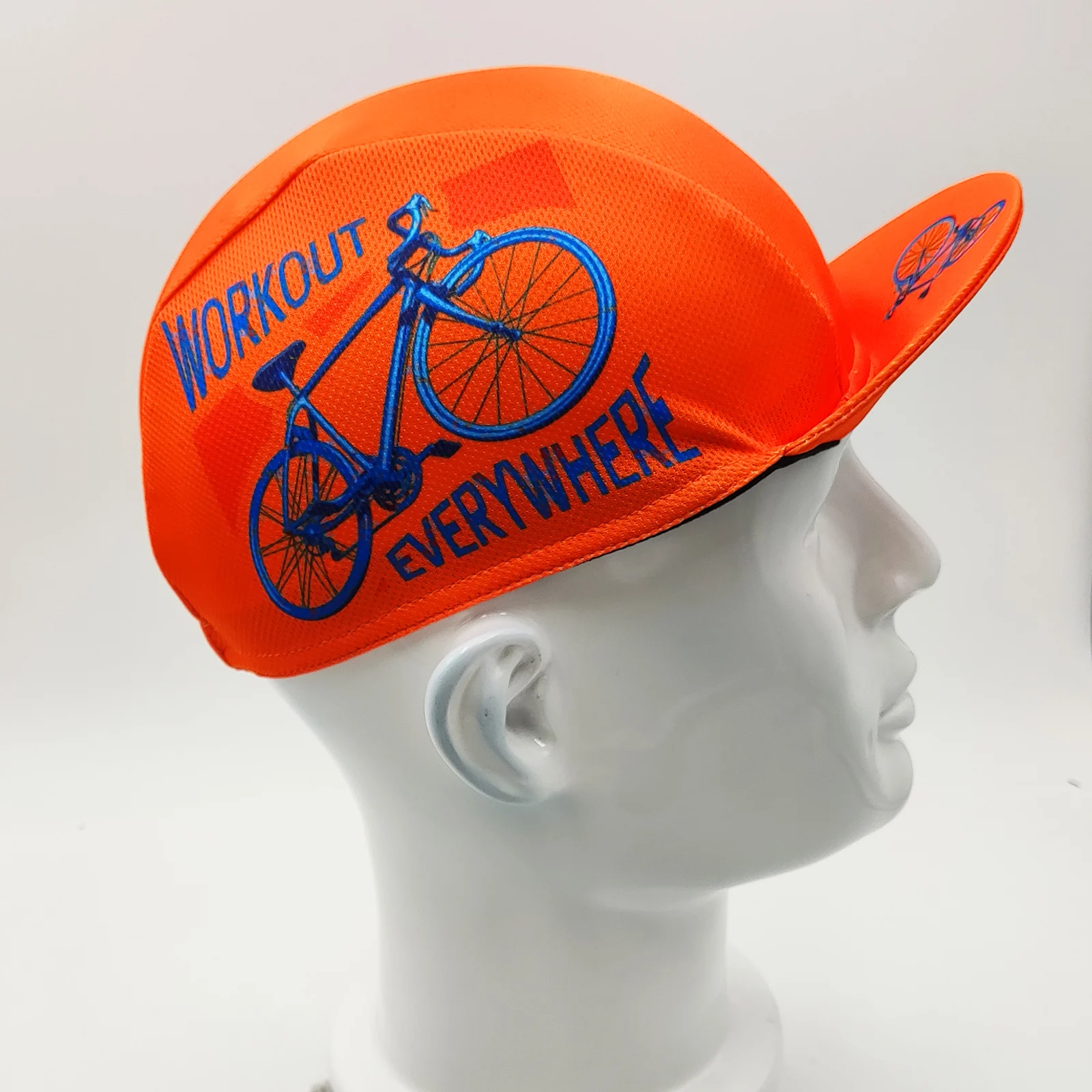 2 Styles Black Orange New CLassical Cycling Caps Breathable Unisex Gorra Ciclismo 3
