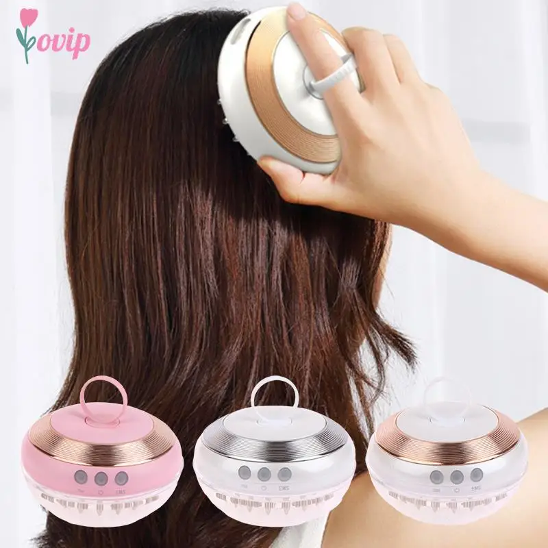 

Design Hair Loss Treatment Electric Scalp Applicator Comb EMS Laser Vibration Massage Hair Regrowth Comb With Liquid Guide