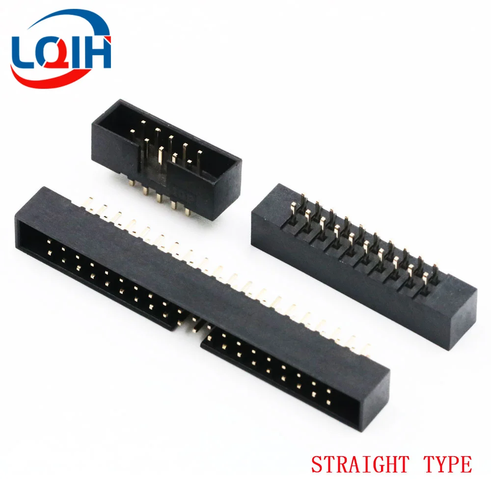 2.0mm Pitch FC 6/8/10/12/14/16/18/20/24/26/30/34/40/50Pin Female IDC Socket Connector Ribbon Cable DC3 Header Male Socket 10PCS