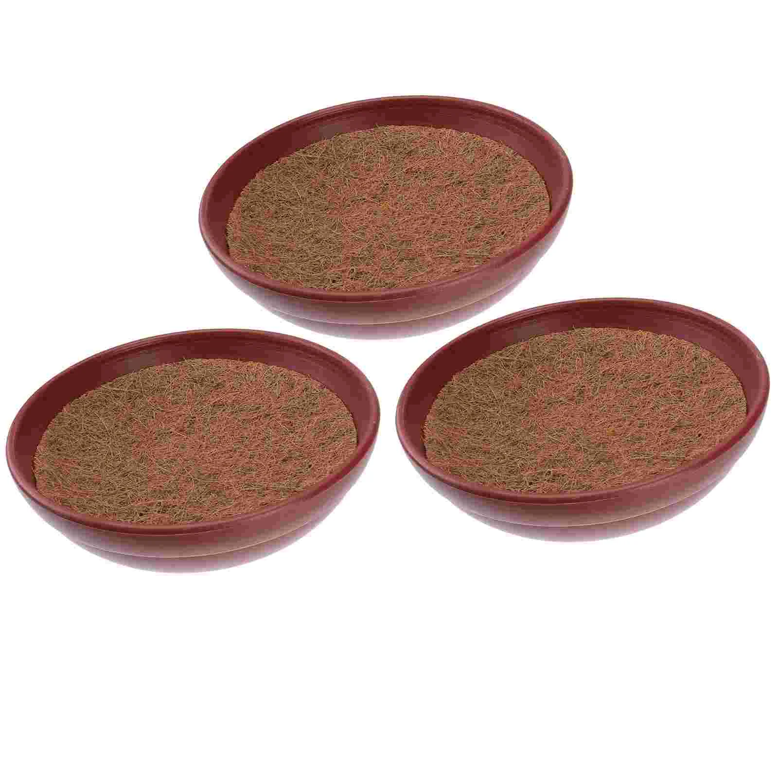 

3Sets Pigeon Nests Breeding Nests Hatching Nest with Mat Bird Eggs Mats Nest Pots Egg Nests
