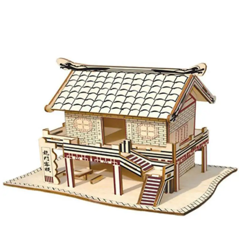 Wooden 3d Puzzle Model Kit Toy Creative Wooden Designer Constructor Eiffel Tower Assembled Model Educational Toys For Children 4