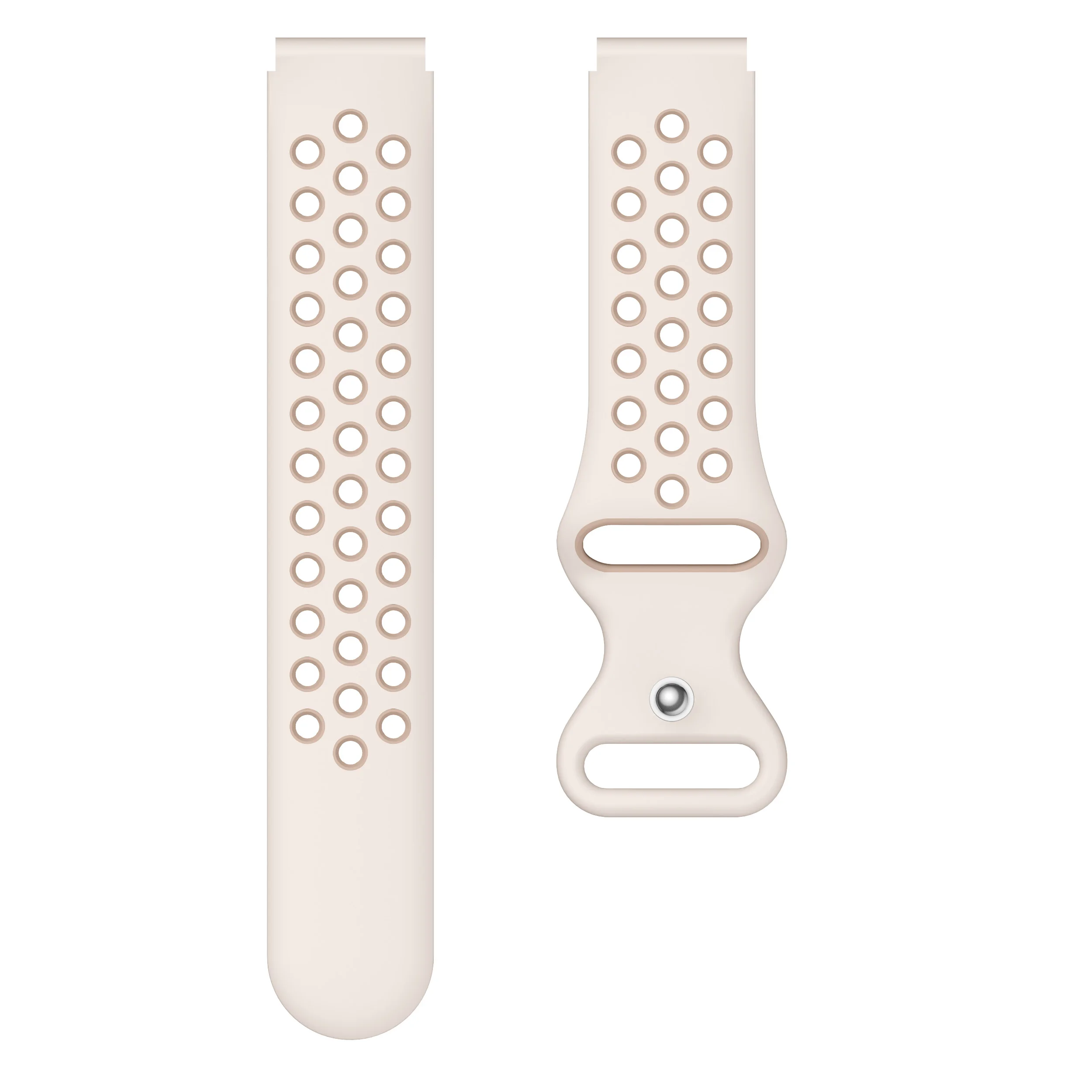 Sporty 18mm Breathable 8-Shaped Buckle Watch Strap
