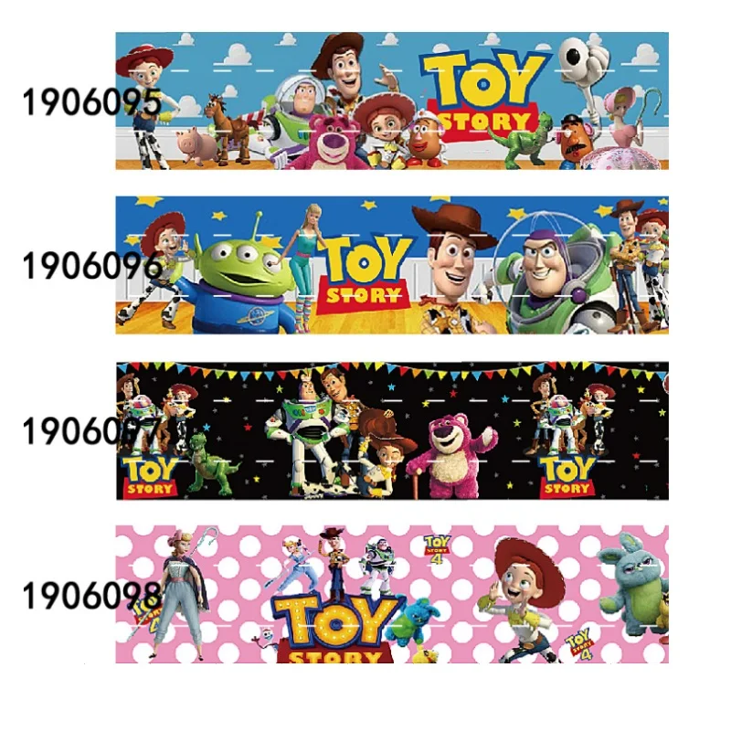 

Disney Toy Story Character Cartoon Grosgrain Ribbon for Hairbows DIY 10yards Craft Supplies Handmade Materials