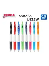  8pcs Japan Zebra SARASA Clip Bright Colors Gel Pen 0.38 / 0.5mm Bullet Student Tip Office Signature Simple Cute Stationery 