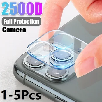 1-5Pcs For iPhone 15 14 13 12 11 Pro Max Plus 3D Camera Lens Back Cover Protector Tempered Glass 1