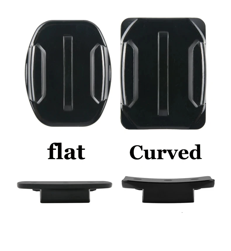Support adhésif 3M avec base articulée pour caméra d'action GoPro, Insta360 ou DJI, montrant l'angle réglable.