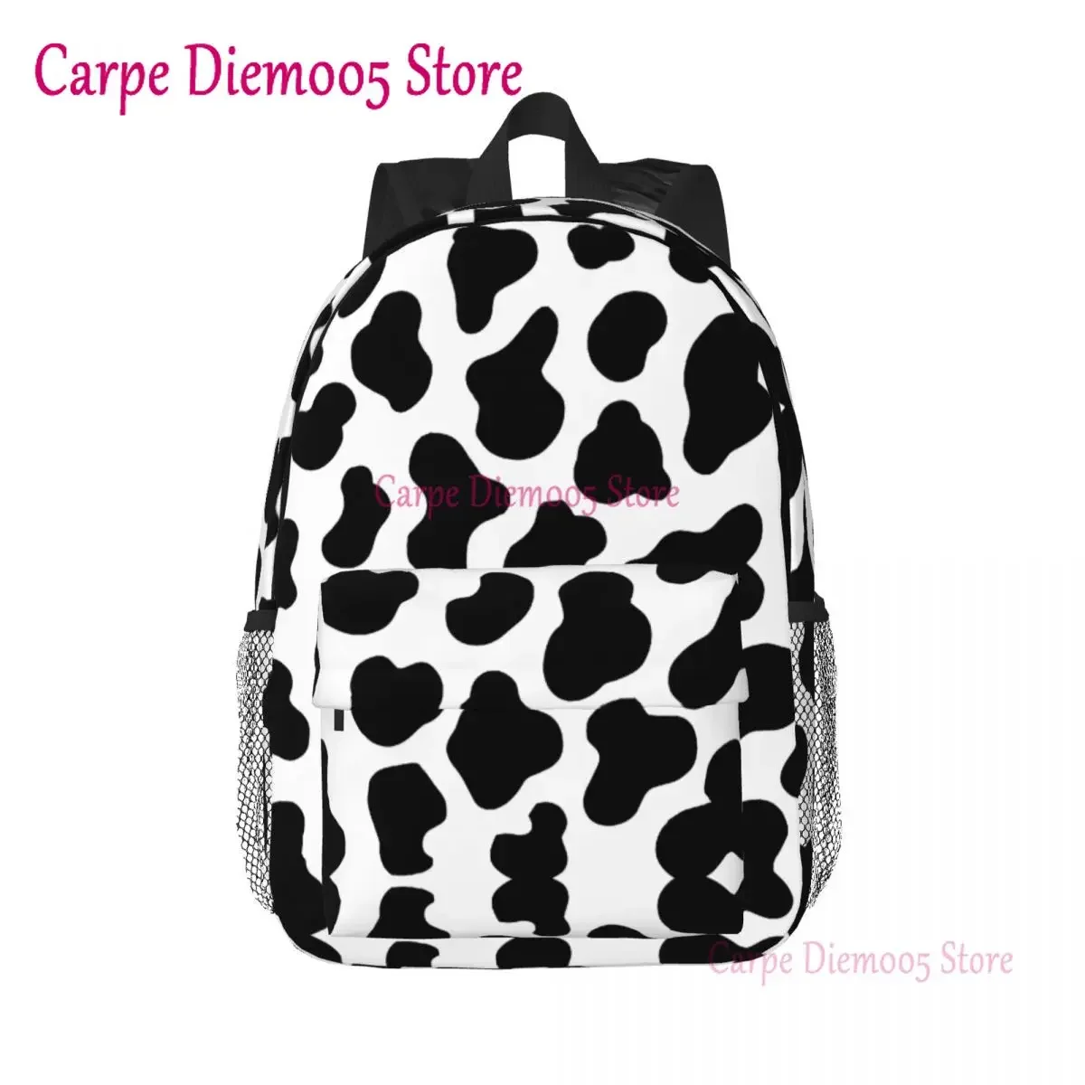 

Cow Print Pattern Backpack for Boys Girls Animal Skin College School Travel Bags Men Women Bookbag Fits 15 Inch Laptop