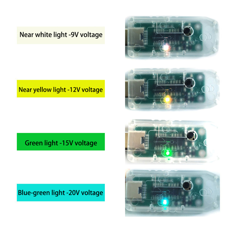 Female Male Type-C PD2.0 3.0 to DC USB Decoy Fast Charge Trigger Poll Detector Charging Module With Shell 5V 9V 12V 15V 18V 20V