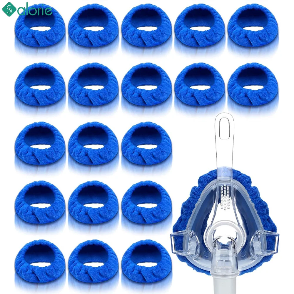 Pack of 1-20 Reusable Cotton CPAP Mask Liners - Moisture-Wicking, Pressure-Reducing, Comfort-Enhancing, Washable Covers for Full Face Masks