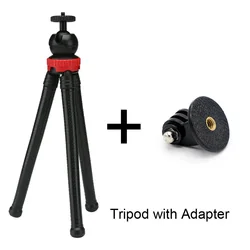 Compact Flexible Octopus Travel Tripod and Selfie Stick (With gopro adapter)