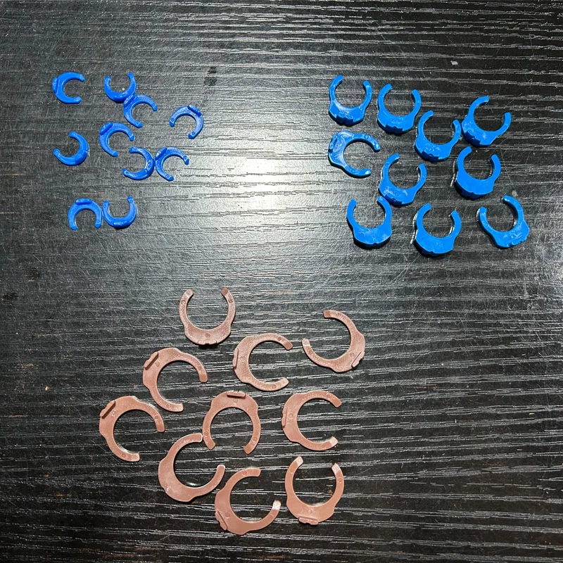 10Pcs 1/4"3/8"1/2"OD Tube PE Pipe Fitting Blue Clip C-ring Hose Quick Connector Aquarium RO Water Filter Reverse Osmosis System