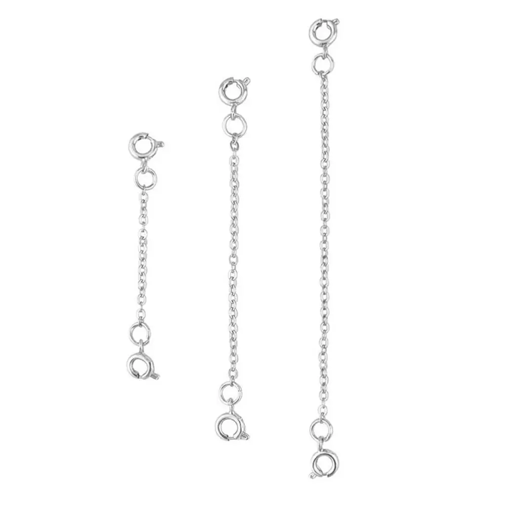 Necklace Chains Necklace Extender Silver Amazon Set Of Sterling