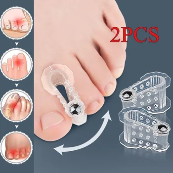 2pcs Bunion Hallux Valgus Corrector Toe Spreader Separator Thumb Finger Correction Straightener Foot Care Tool