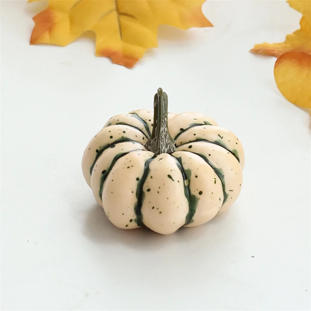 Citrouilles Artificielles Blanches D'halloween Citrouilles De Simulation Blanche Citrouille Halloween Decoration Pour L'automne, Thanksgiving, Halloween, Noël, Le Jardin De La Maison (12 Pièces