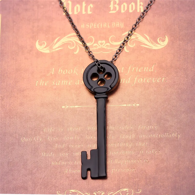 1PC Fashion Personality Halloween Metal Coraline Key Skeleton Props ...