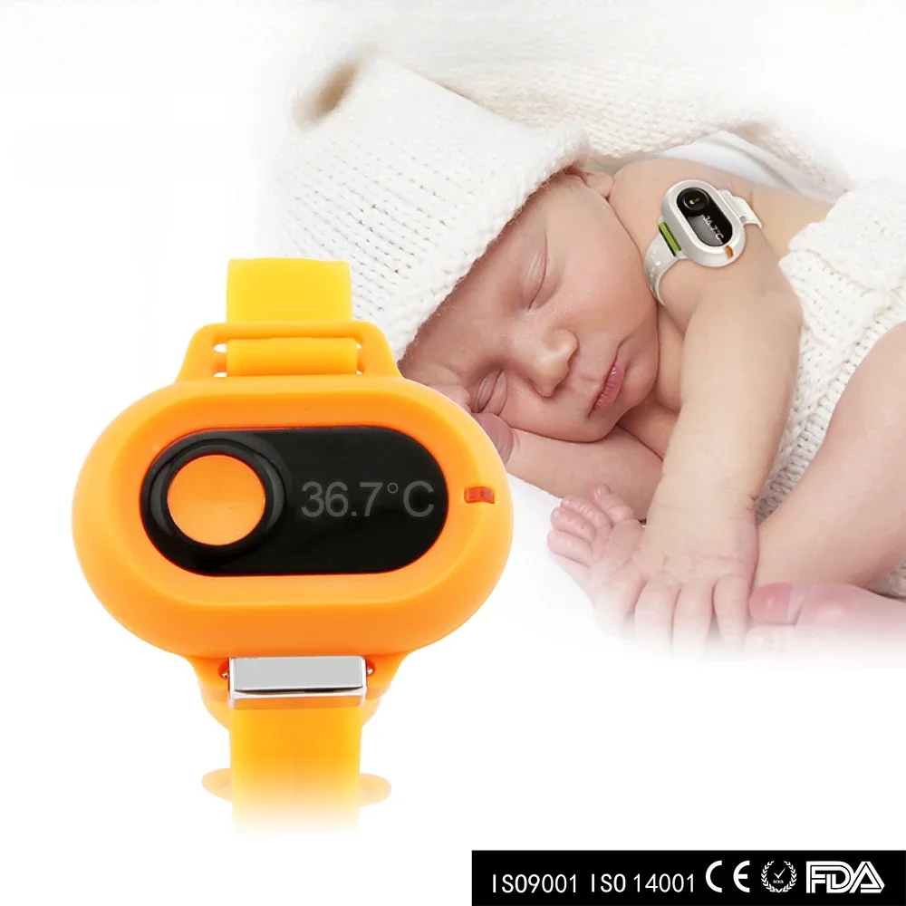 Baby digital smart thermometer bracelet bluetooth body non touch contact mini multi thermometer indoor outdoor home