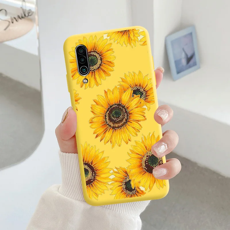 For Meizu 16xs Protective Shell Silicone Soft Shell Phone Case Candy Color Case Fashion Silicone Color Chrysanthemum cases for meizu Cases For Meizu