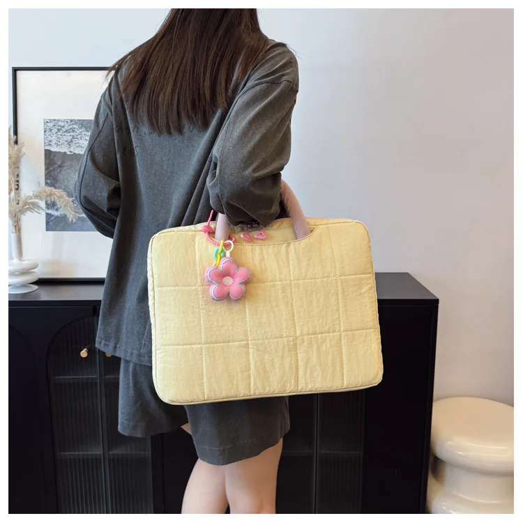 Puffy Laptop Sleeve 14/16 Inch Commuter Laptop Briefcase Notebook Sleeve Notebook Case Portable Handbag for Women