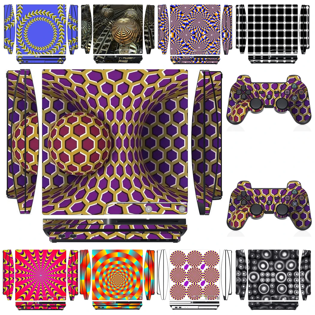 3005 Vinyl Skin Sticker Protector Per Sony Ps3 Slim Playstation 3 Slim E 2 Adesivi Per Pelli Controller