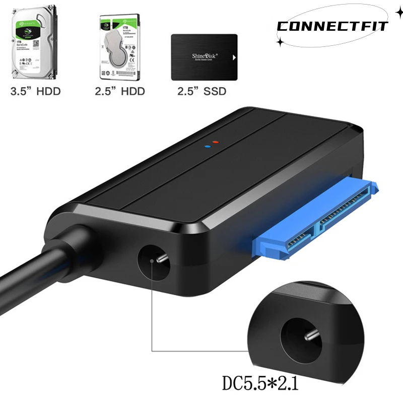 Usb Sata Iii Cabo Adaptador Sata para Usb 3.0 Gbps Suporte 2.5 3.5 Ssd Externo Hdd Disco Rígido 3.5 pc