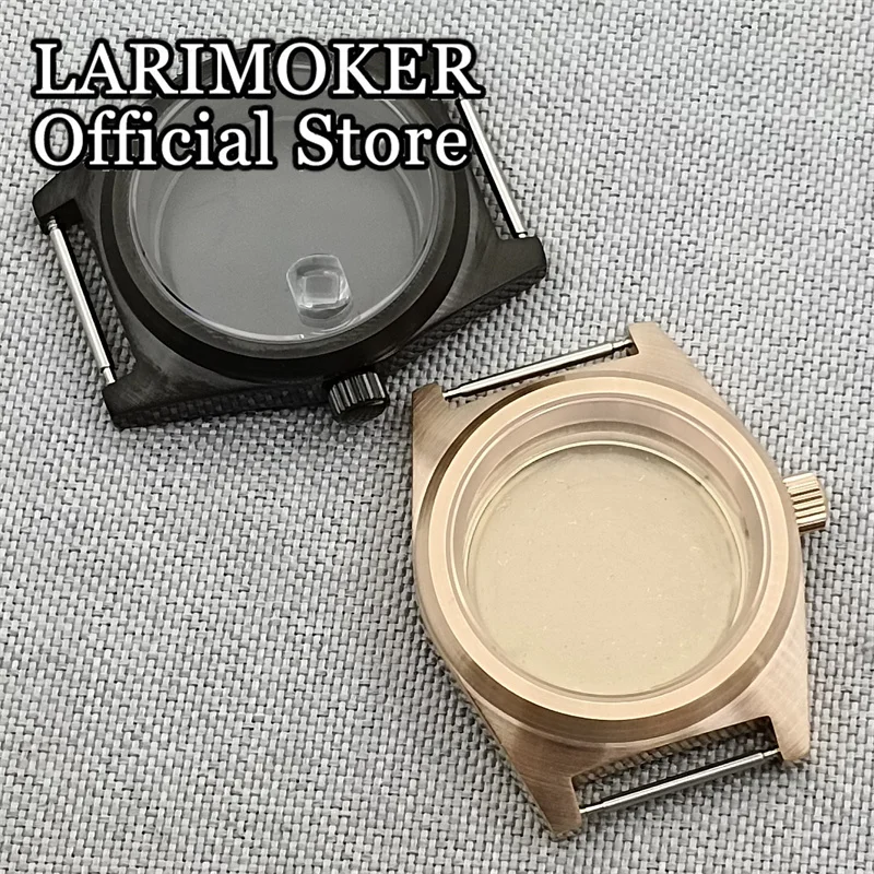 LARIMOKER 38 mm wasserdichtes, gewölbtes, flaches Glas-Uhrengehäuse, universelles Uhrengehäuse, passend für NH34 NH35 ETA2824 PT5000 Miyota 9015 Mec – Detail 1