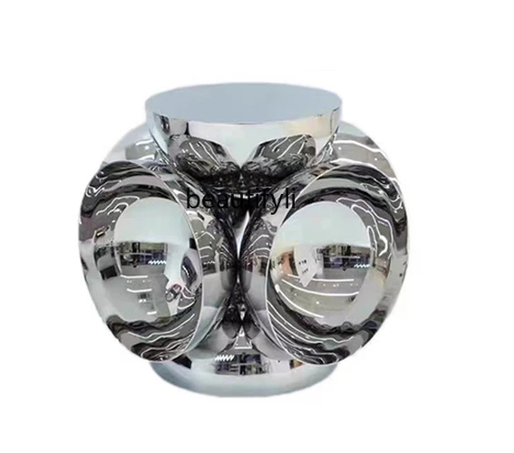 

Italian Creative Simple Small Table Clothing Display Props round Corner Table Light Luxury Designer living room furniture