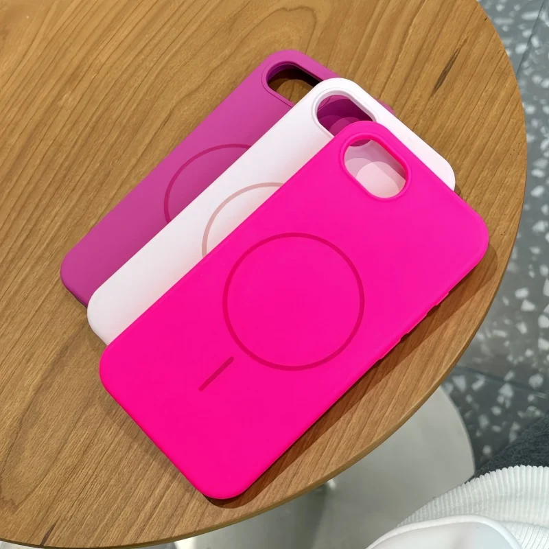 Magnetic Matte Soft Cover with Liquid Silicone