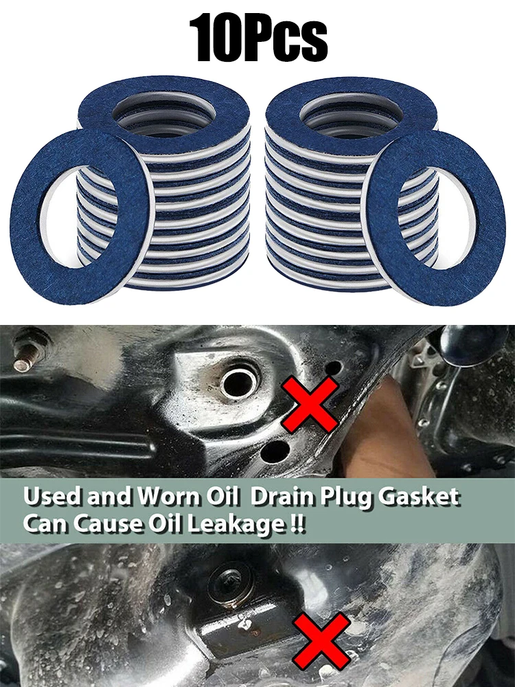 Aluminum Oil Drain Washer Gasket For Lexus For Toyota OEM#9043012031;1210154042; 1210154062; 1210154130; 1210163011 10PCS