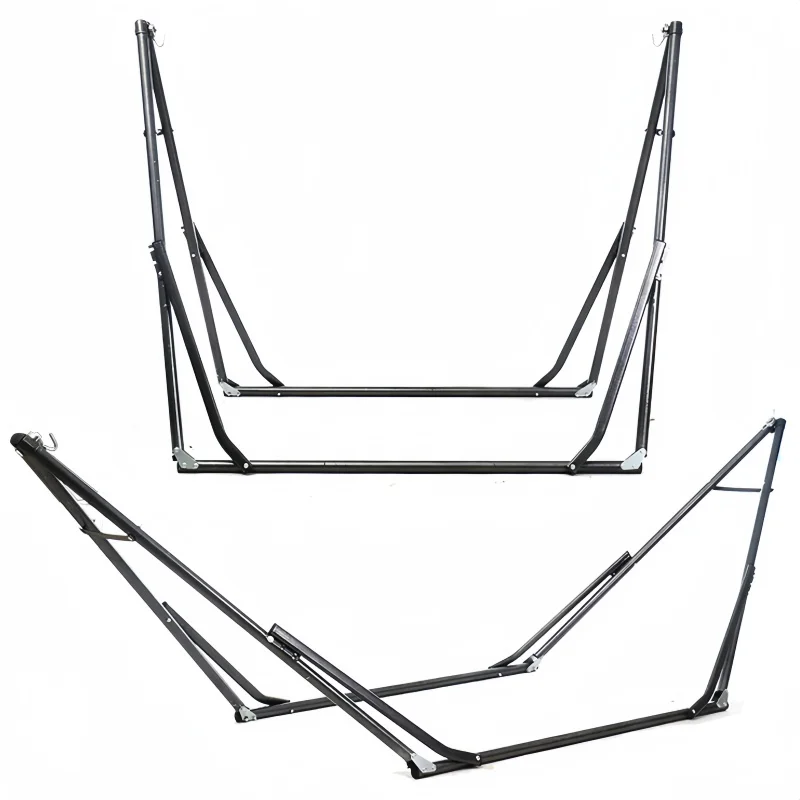 2 in 1 Hammock And Swinging Chair Outdoor Camping Swing Hammock Frame Portable Indoor-Outdoor Adjustable Folding Single Bracket Camping Hammock,Hammock Swing Chair