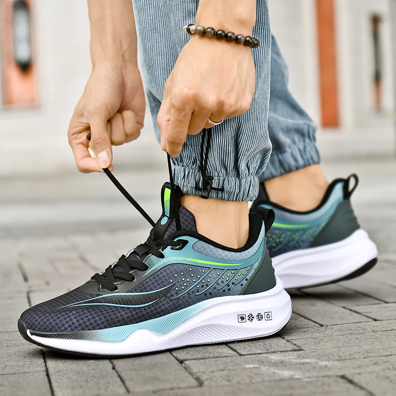 

High Quality Men's Running Shoes, Outdoor Breathable and Lightweight Fitness Jogging Shoes, Men's Marathon Running Shoes