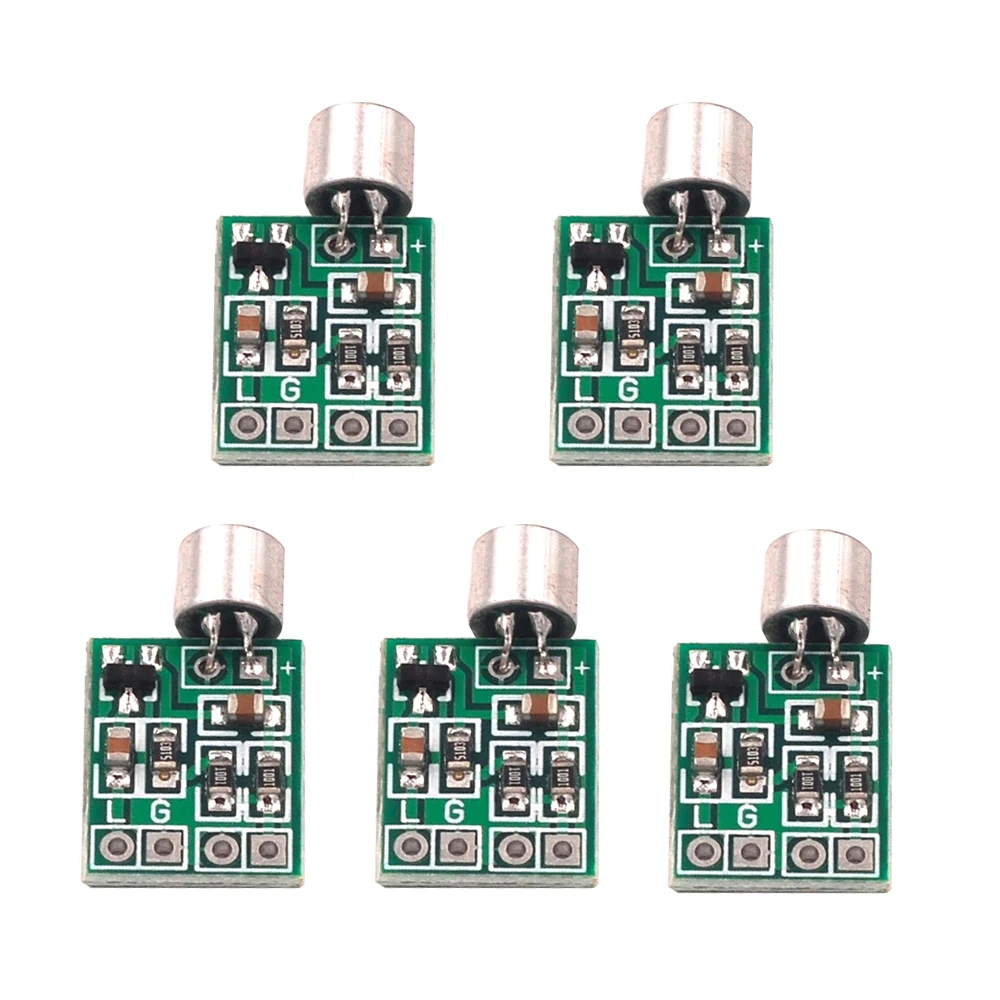 Audio Amplifier Board Mini Microphone Module Speaker Circuit Board DC 2.5-9V 14x12mm Mic Accessories 1/2/3/5pcs